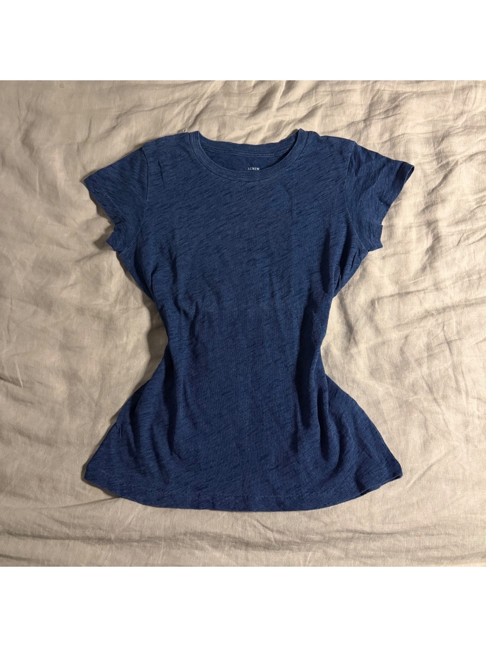 jcrew alt fitted blue tee
